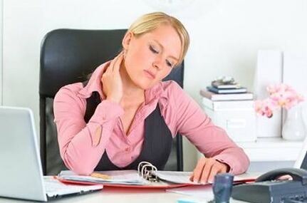Reason for developing osteochondrosis of the cervical