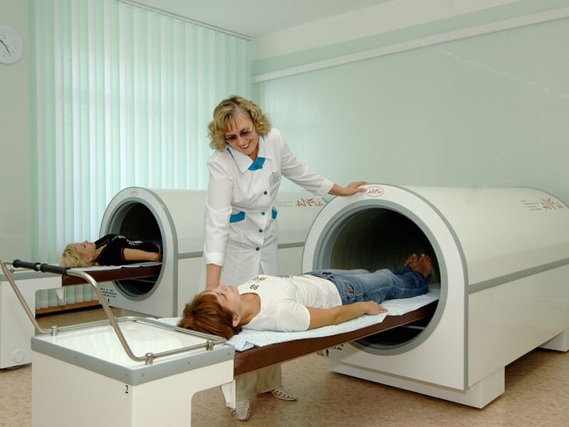 To diagnose osteochondrosis, magnetic resonance is performed